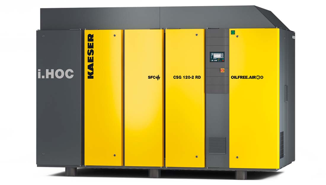Oilfree compression compressors with integrated i.HOC dryer KAESER