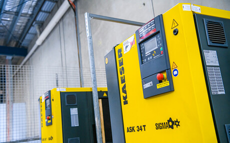 Kaeser Compressors reference project: Two Kaeser ASK 34 T’s also in operation at Victor Footwear to meet the facilities compressed air requirements