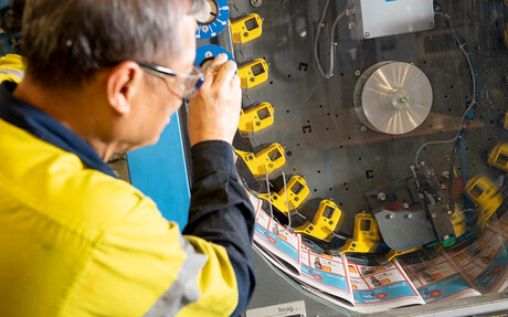 Compressed air is used in the distribution centres where the newspapers are collated and bundled ready for despatch