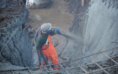 Kaeser portable compressor at Shotcrete NZ