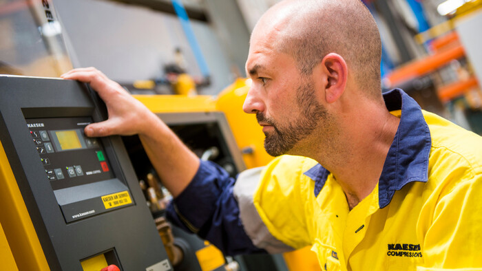 KAESER Know How blog post: Weekly air compressor preventive maintenance checks