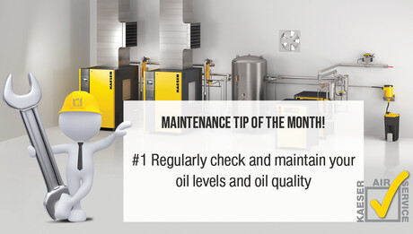 Maintenance tip of the month with KAESER AIR SERVICE