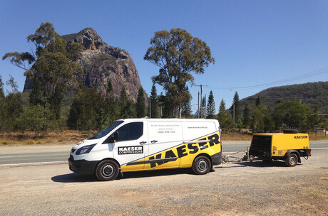 KAESER AIR everywhere - here near Mount Beerburrum in the Glasshouse Mountains, QLD